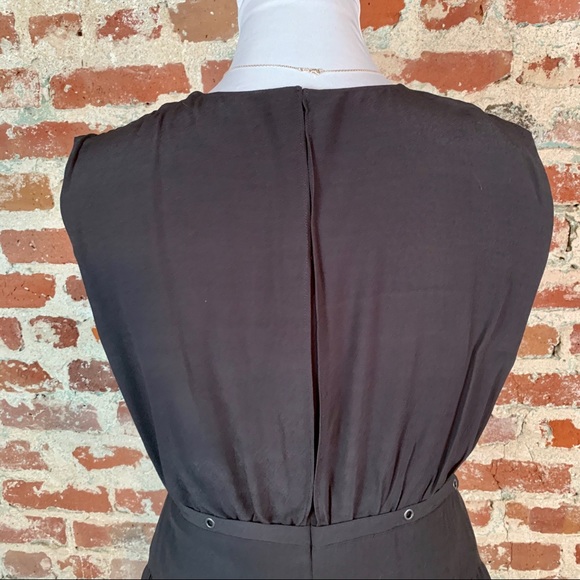 All Saints V Neck Wrap Front Dress Tiered Skirt - Picture 10 of 13